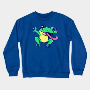 Cute Frog Toad Cartoon Crewneck Sweatshirt